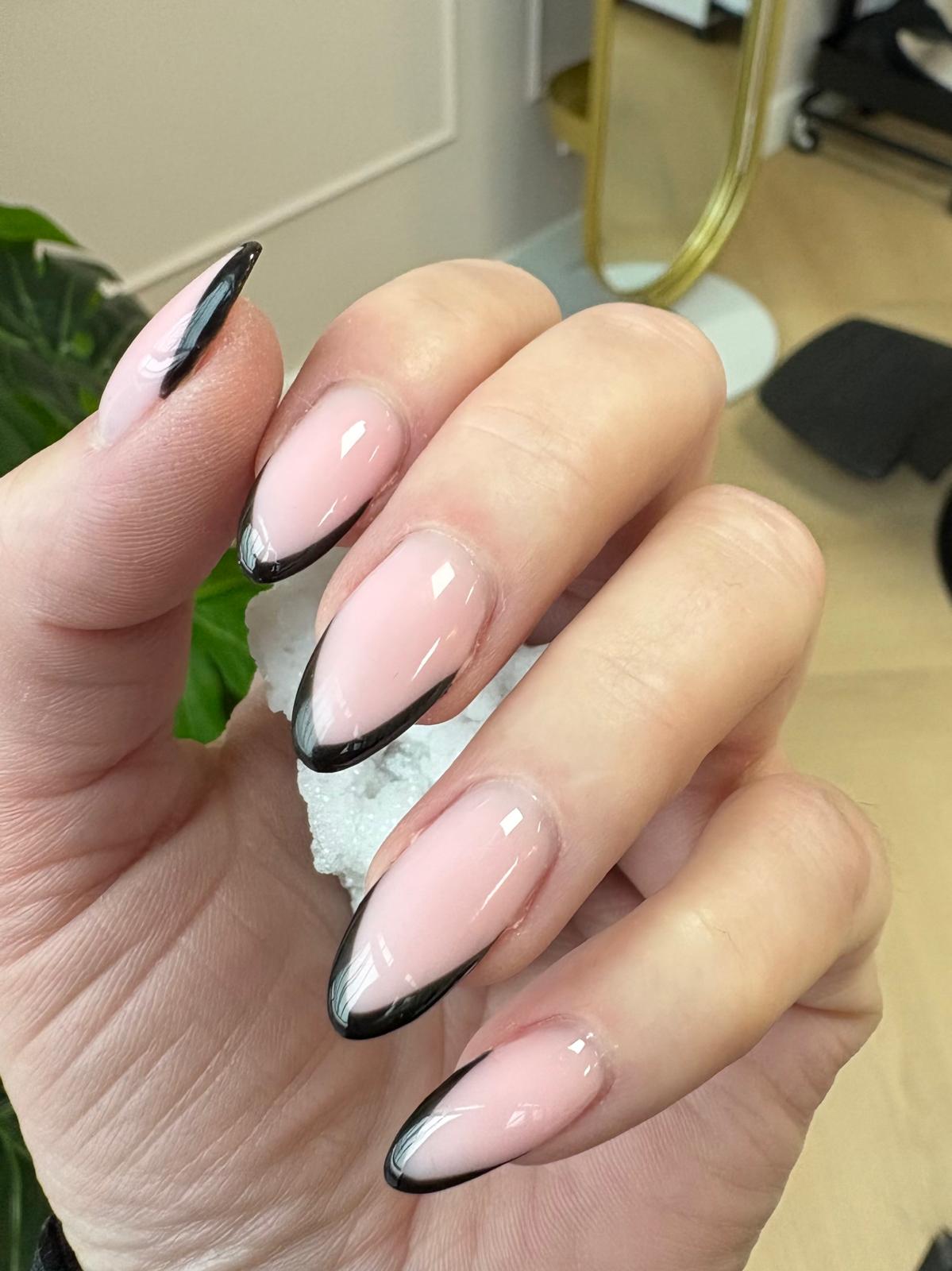 Black French Tip